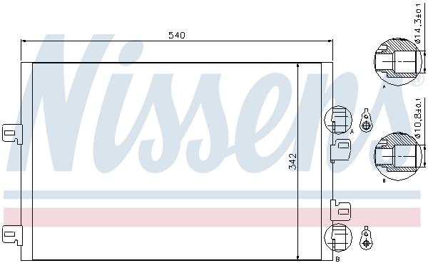 Nissens Airco condensor 94745