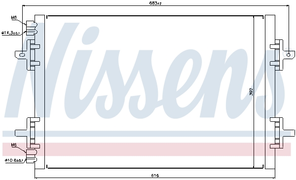 Nissens Airco condensor 94750