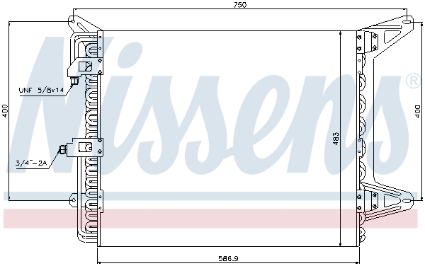 Nissens Airco condensor 94755