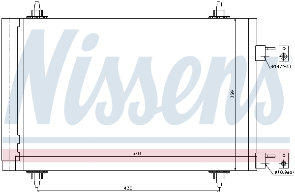 Nissens Airco condensor 94758