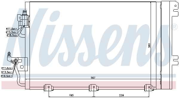 Nissens Airco condensor 94767