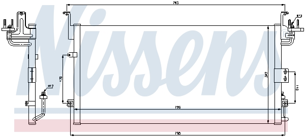 Nissens Airco condensor 94775
