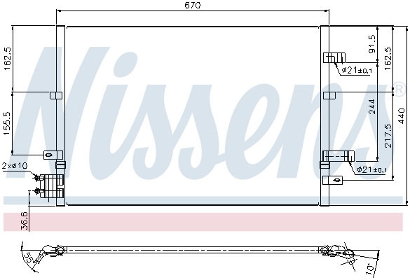 Nissens Airco condensor 94777