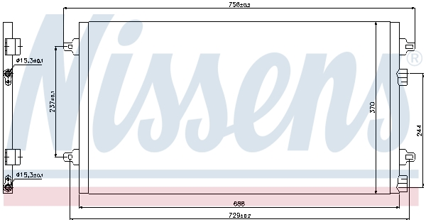 Nissens Airco condensor 94783