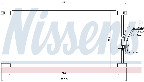 Nissens Airco condensor 94798