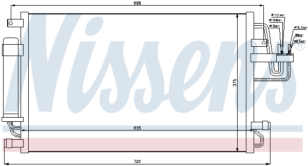 Nissens Airco condensor 94801