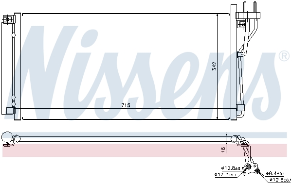 Nissens Airco condensor 94804