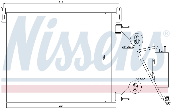 Nissens Airco condensor 94805