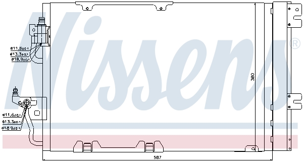 Nissens Airco condensor 94807