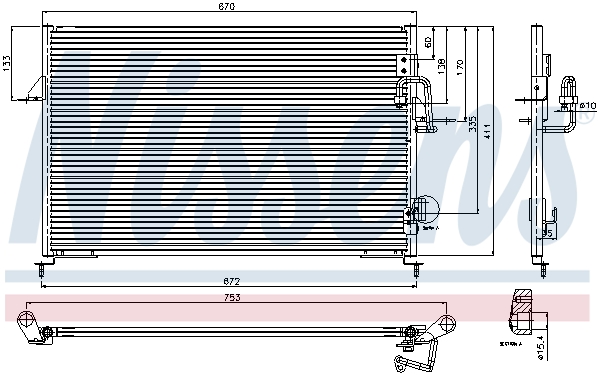 Nissens Airco condensor 94808