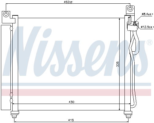 Nissens Airco condensor 94828