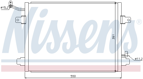 Nissens Airco condensor 94835