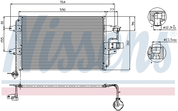 Nissens Airco condensor 94838