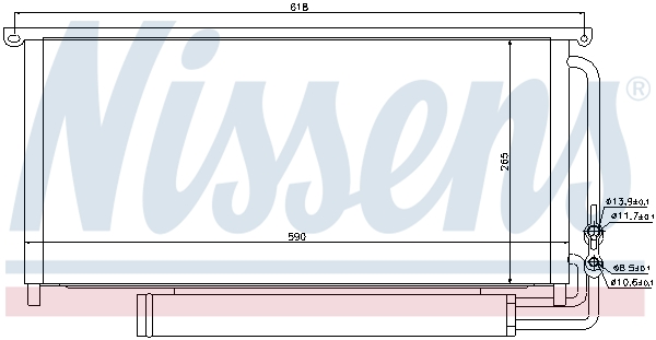 Nissens Airco condensor 94840