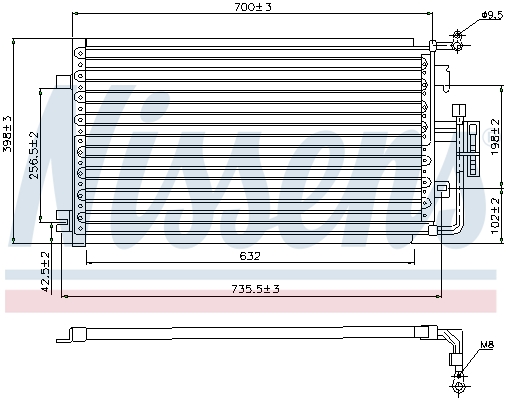 Airco condensor Nissens 94846