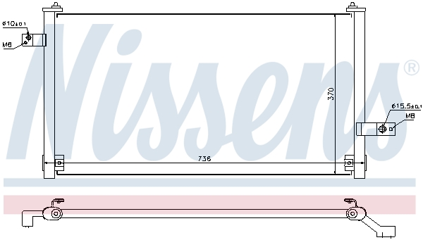 Nissens Airco condensor 94847