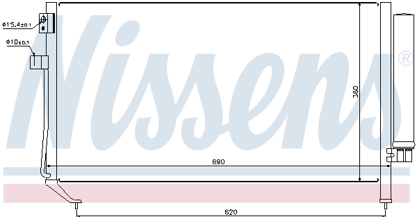 Nissens Airco condensor 94848