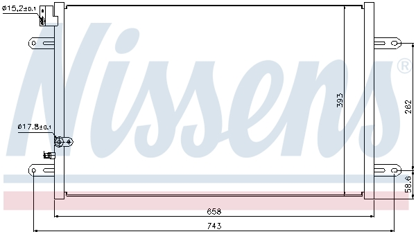 Nissens Airco condensor 94854