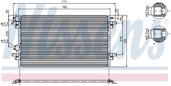 Nissens Airco condensor 94856