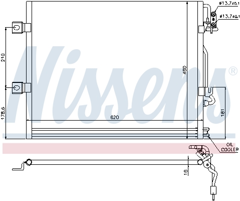 Nissens Airco condensor 94858