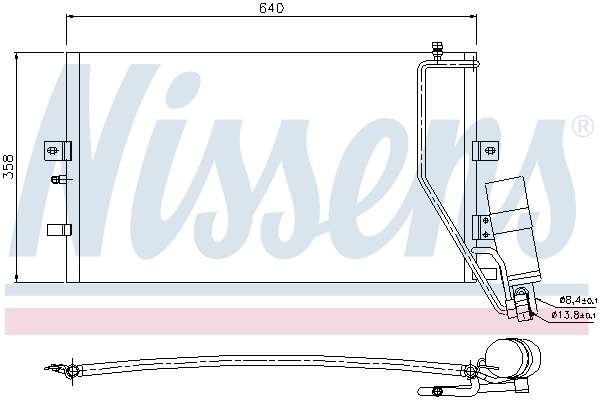 Nissens Airco condensor 94862