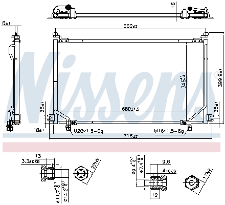 Nissens Airco condensor 94863