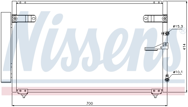 Nissens Airco condensor 94867