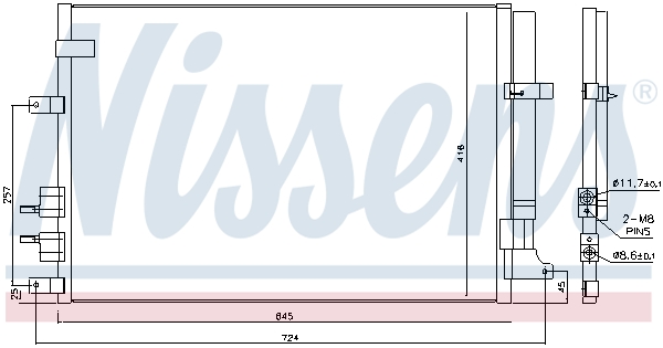 Nissens Airco condensor 94871