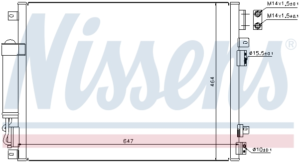 Nissens Airco condensor 94874
