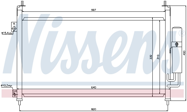 Nissens Airco condensor 94875