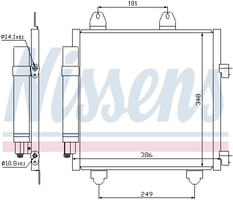 Nissens Airco condensor 94891