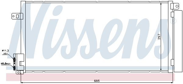 Nissens Airco condensor 94899