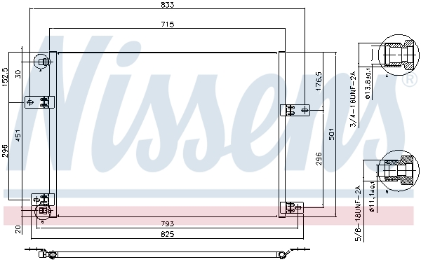 Nissens Airco condensor 94912