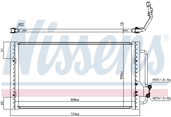 Nissens Airco condensor 94939