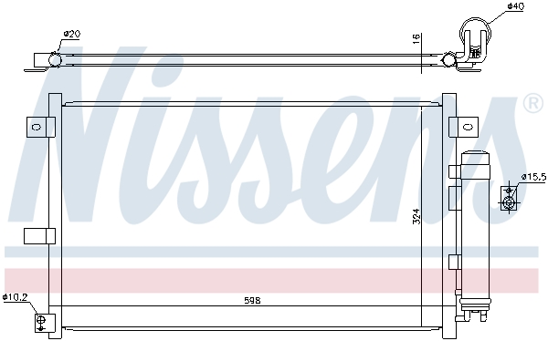 Nissens Airco condensor 94949