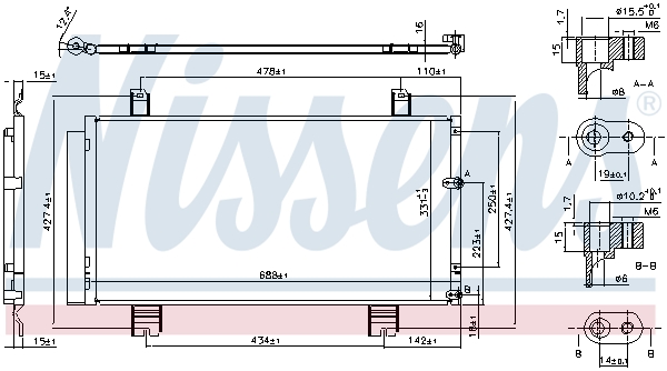 Nissens Airco condensor 94950