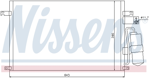 Nissens Airco condensor 94978