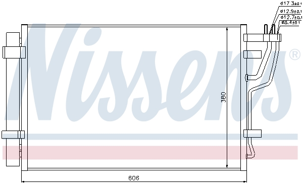 Airco condensor Nissens 94981