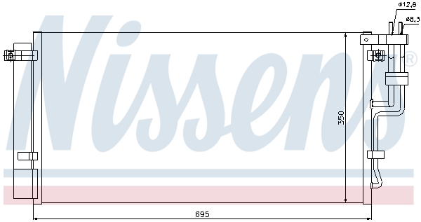 Nissens Airco condensor 94993