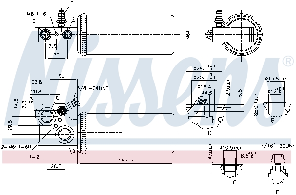 Nissens Airco droger/filter 95037