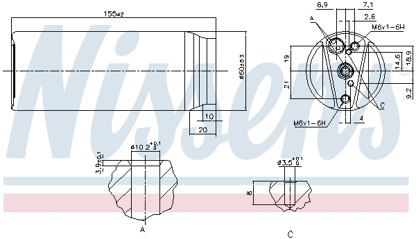 Nissens Airco droger/filter 95063