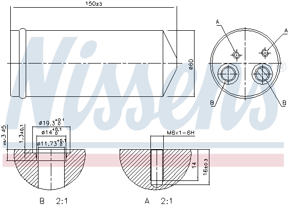 Nissens Airco droger/filter 95139