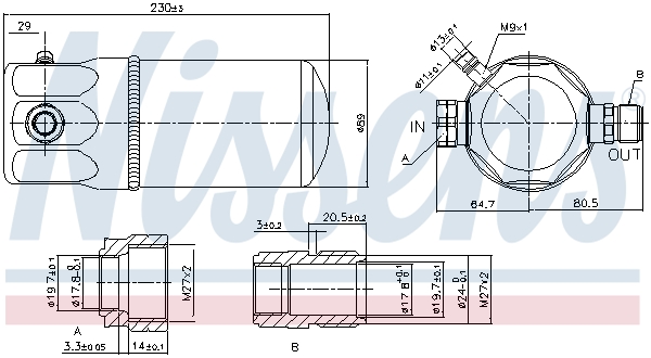 Nissens Airco droger/filter 95165