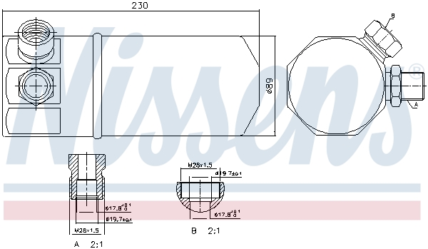 Nissens Airco droger/filter 95262