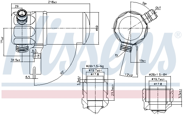 Nissens Airco droger/filter 95263