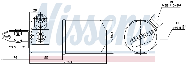 Nissens Airco droger/filter 95318