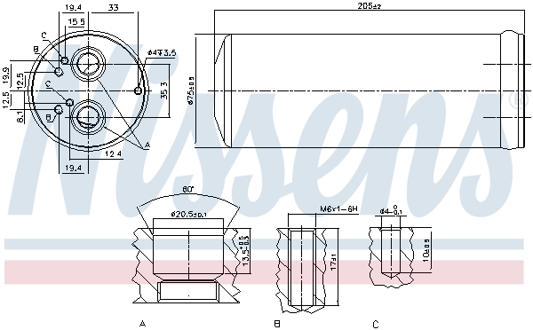 Nissens Airco droger/filter 95352