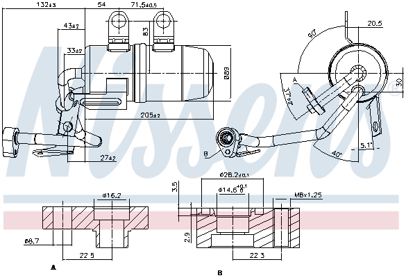 Nissens Airco droger/filter 95384