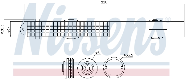 Nissens Airco droger/filter 95467