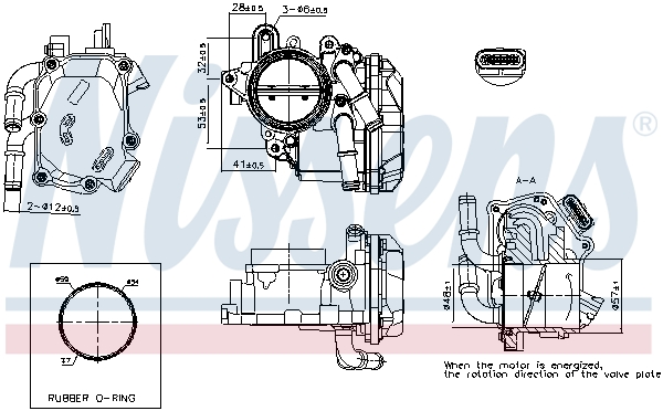 Nissens Gasklephuis 955056